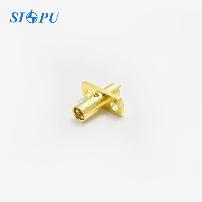 SMP Male Limited Detent Microstrip Flange Mount Connector